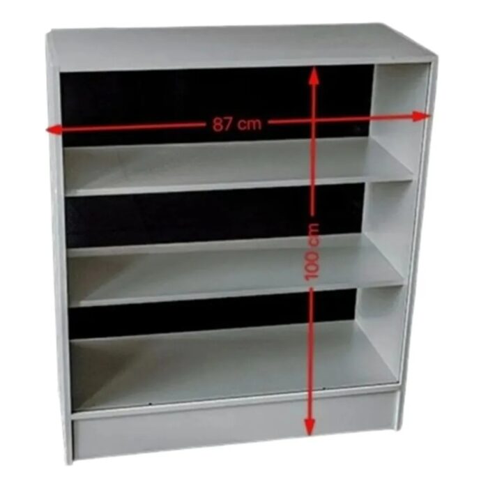 Balcão Expositor Com Vidro E Mdf - 2 Módulos Vitrine Lojas E Comércios - Suprema Móveis