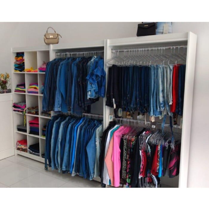 Cabideiro Duplo 100% Mdf 180X90X30Cm - Suprema Móveis