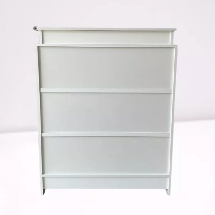 Balcão L para Caixa - Recepção 100% MDF com Vidro Branco 4