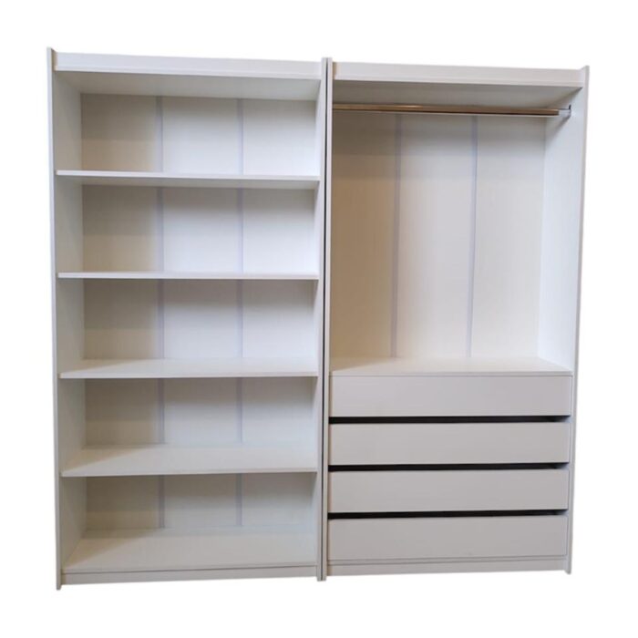 Kit Prateleira + Cabideiro Com 4 Gavetas 100% Mdf - Suprema Móveis