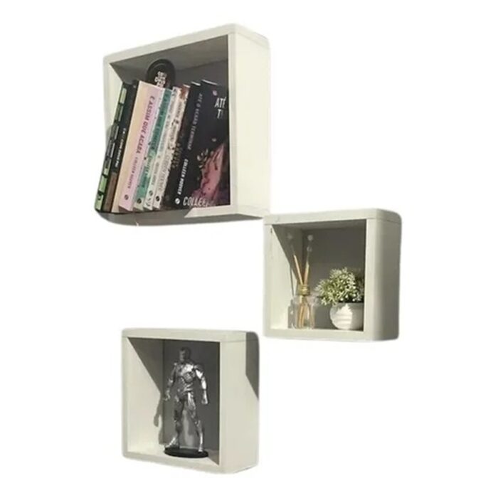 Nicho Decorativo 100% Mdf Com 3 Desmontado - Suprema Móveis